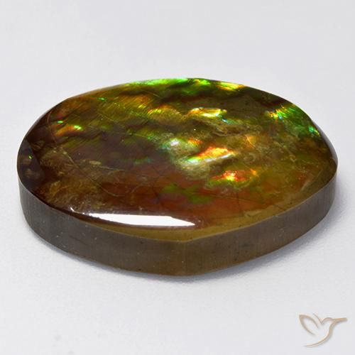 amolita Multicolorido Natural 14.70ct, Chique, Opaco