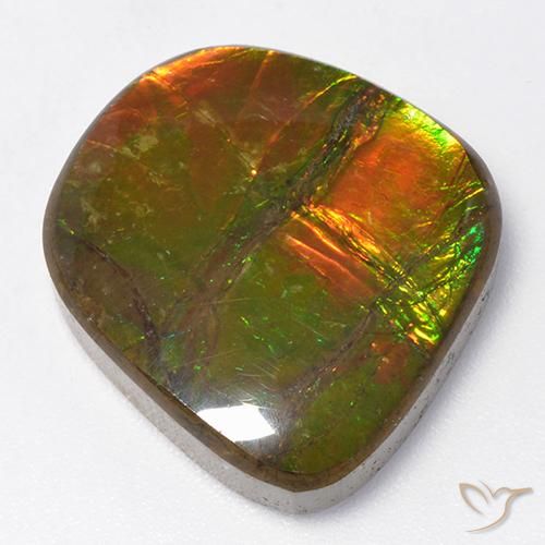 amolita Multicolorido Natural 13.06ct, Chique, Opaco