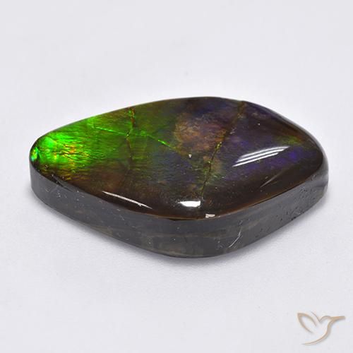 amolita Multicolorido Natural 22.30ct, Chique, Opaco