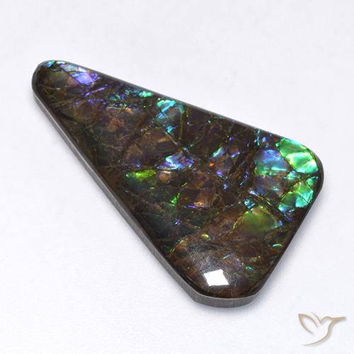 amolita Multicolorido Natural 17.65ct, Chique, Opaco