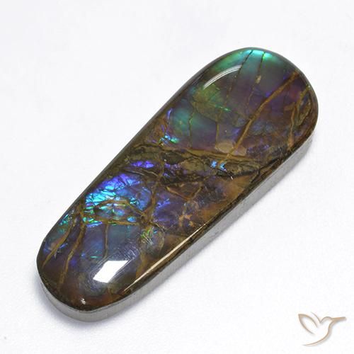 amolita Multicolorido Natural 16.62ct, Chique, Opaco