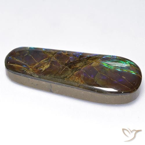 amolita Multicolorido Natural 16.62ct, Chique, Opaco