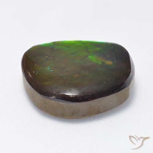 amolita Multicolorido Natural 10.59ct, Chique, Opaco