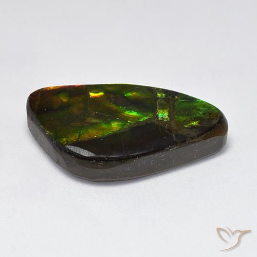 amolita Multicolorido Natural 11.50ct, Chique, Opaco