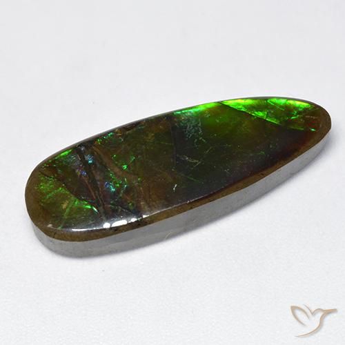 amolita Multicolorido Natural 12.78ct, Chique, Opaco