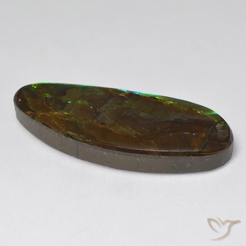 amolita Multicolorido Natural 18.94ct, Chique, Opaco