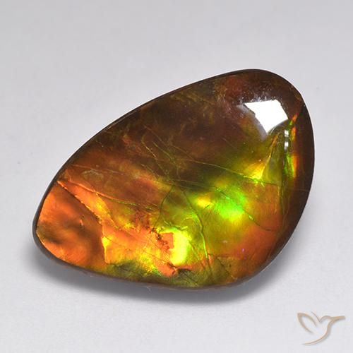 amolita Multicolorido Natural 20.30ct, Chique, Opaco