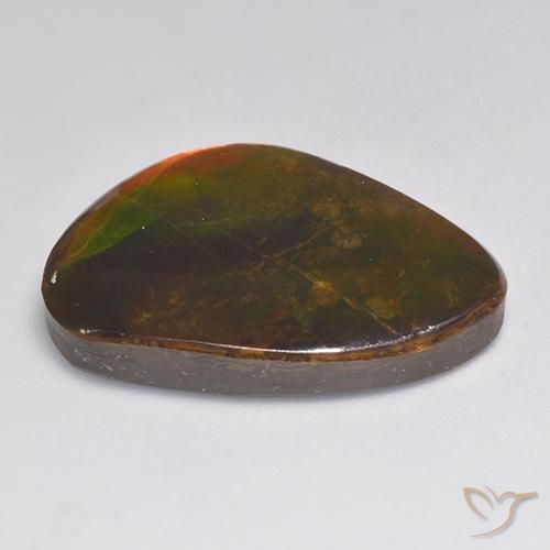 amolita Multicolorido Natural 20.30ct, Chique, Opaco