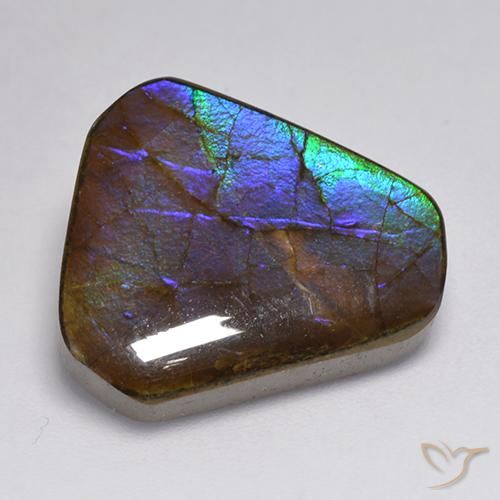amolita Multicolorido Natural 13.95ct, Chique, Opaco