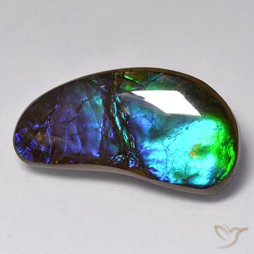 amolita Multicolorido Natural 14.55ct, Chique, Opaco