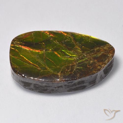 amolita Multicolorido Natural 11.13ct, Chique, Opaco