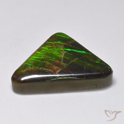 amolita Multicolorido Natural 14.54ct, Trilhão, Opaco