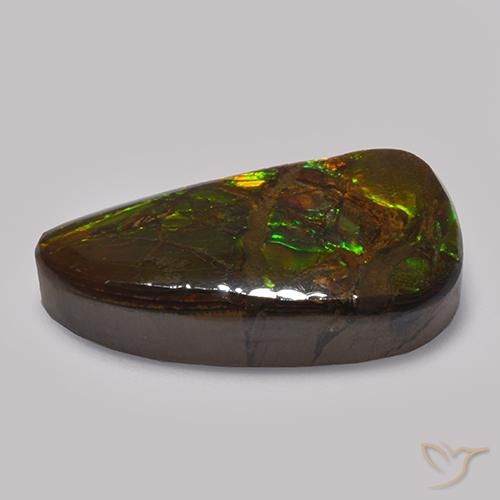 amolita Multicolorido Natural 13.48ct, Chique, Opaco