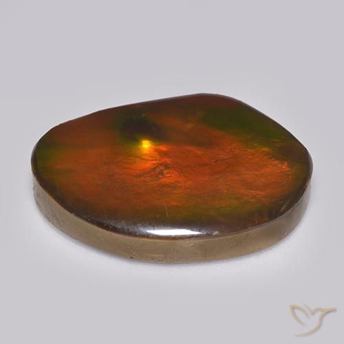 amolita Multicolorido Natural 21.29ct, Chique, Opaco
