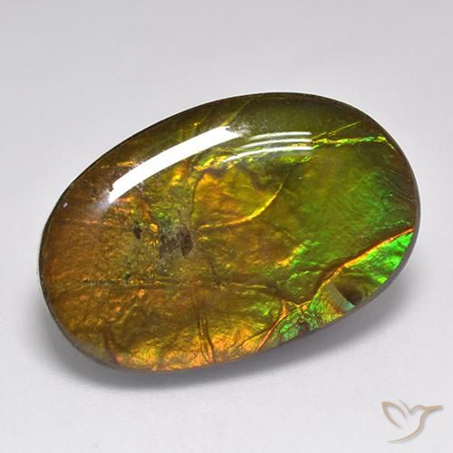 amolita Multicolorido Natural 18.91ct, oval, Opaco