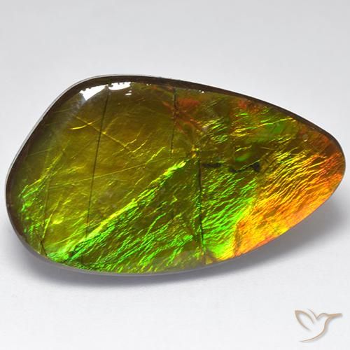 amolita Multicolorido Natural 22.28ct, Chique, Opaco