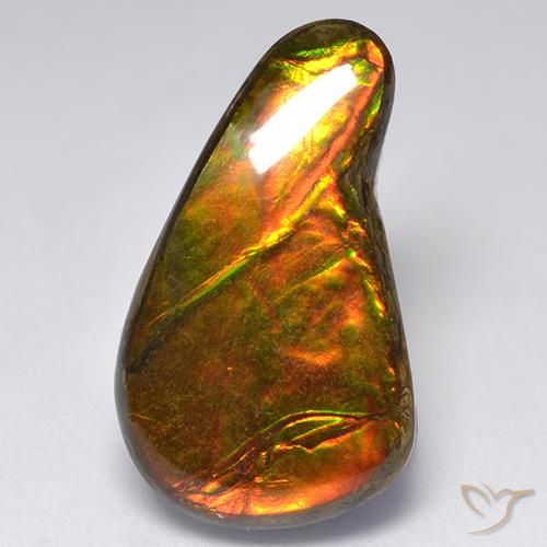 amolita Multicolorido Natural 13.11ct, Chique, Opaco