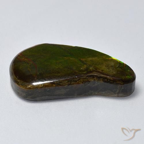 amolita Multicolorido Natural 13.11ct, Chique, Opaco