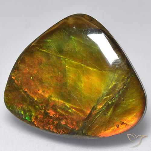 amolita Multicolorido Natural 18.32ct, Chique, Opaco