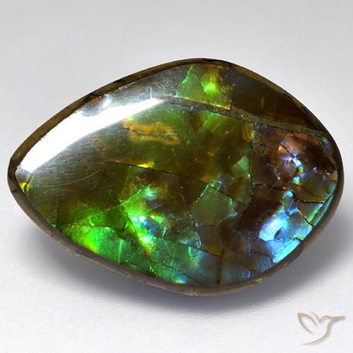 amolita Multicolorido Natural 13.64ct, Chique, Opaco
