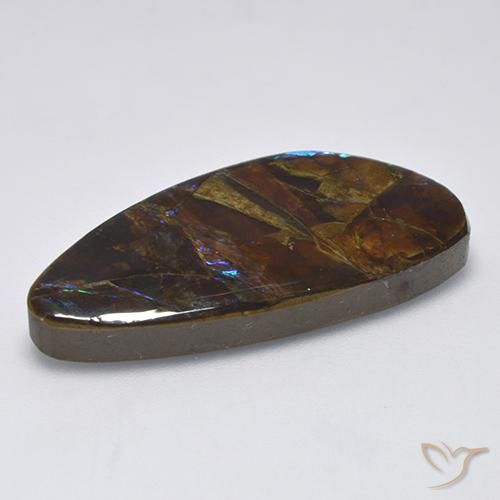 amolita Multicolorido Natural 19.90ct, Chique, Opaco