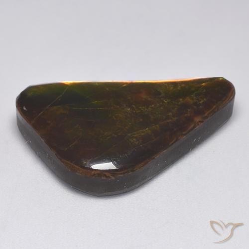 amolita Multicolorido Natural 14.34ct, Chique, Opaco