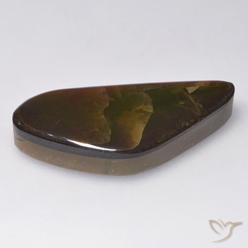 amolita Multicolorido Natural 13.86ct, Chique, Opaco