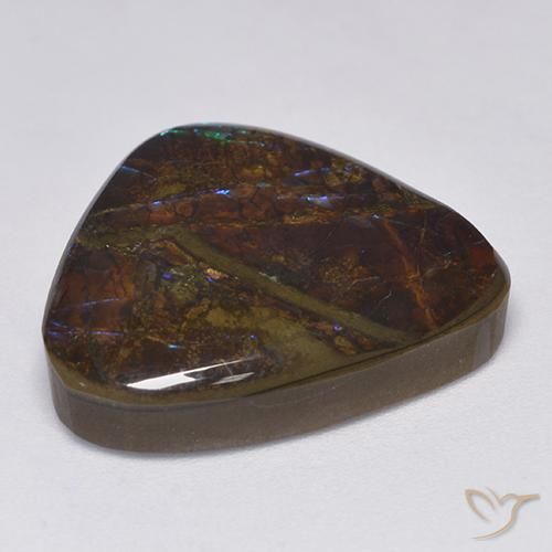 amolita Multicolorido Natural 14.06ct, Trilhão, Opaco
