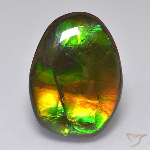 amolita Multicolorido Natural 14.86ct, Chique, Opaco