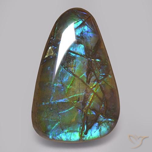 amolita Multicolorido Natural 17.82ct, Chique, Opaco