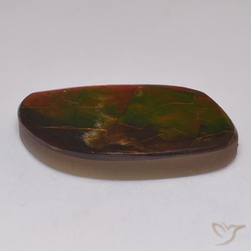 amolita Multicolorido Natural 20.30ct, Chique, Opaco