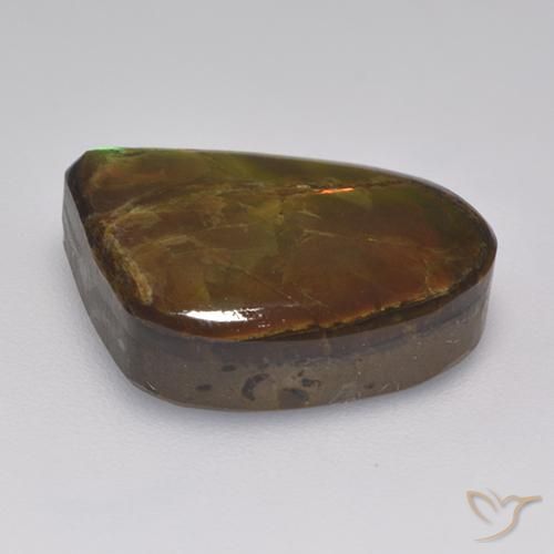 amolita Multicolorido Natural 10.46ct, Chique, Opaco