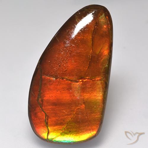amolita Multicolorido Natural 16.93ct, Chique, Opaco