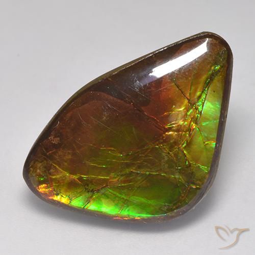 amolita Multicolorido Natural 14.18ct, Chique, Opaco
