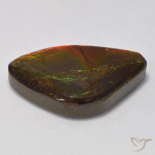 amolita Multicolorido Natural 14.18ct, Chique, Opaco