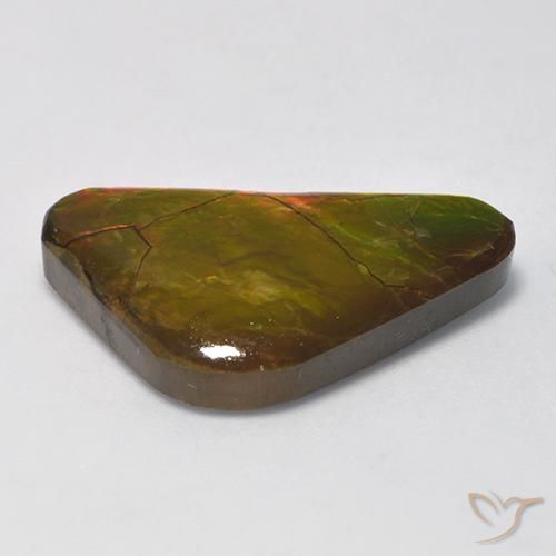 amolita Multicolorido Natural 13.81ct, Chique, Opaco