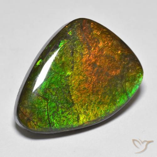 amolita Multicolorido Natural 16.66ct, Chique, Opaco
