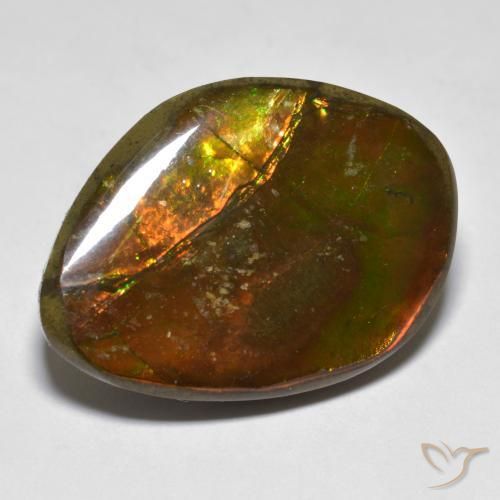 amolita Multicolorido Natural 20.29ct, Chique, Opaco