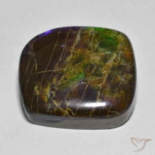 amolita Multicolorido Natural 19.25ct, Chique, Opaco