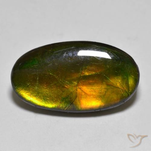 amolita Multicolorido Natural 10.40ct, oval, Opaco