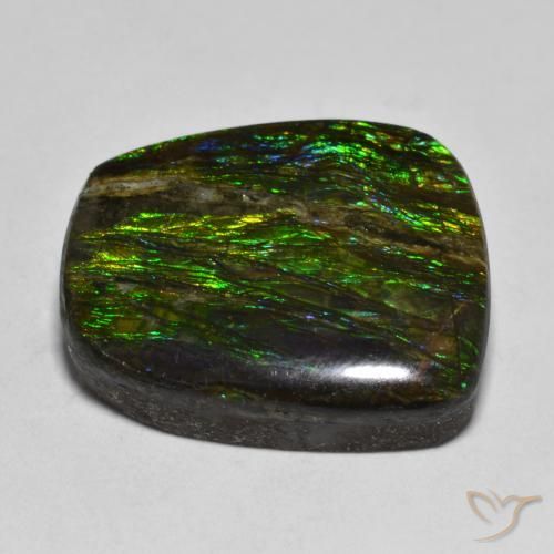 amolita Multicolorido Natural 17.51ct, Chique, Opaco