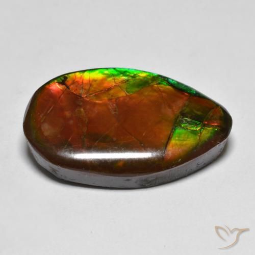 amolita Multicolorido Natural 13.17ct, Chique, Opaco