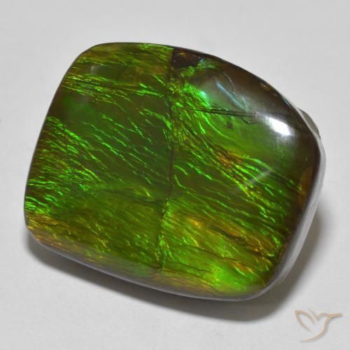 amolita Multicolorido Natural 18.23ct, Chique, Opaco