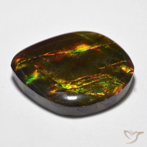 amolita Multicolorido Natural 23.51ct, Chique, Opaco