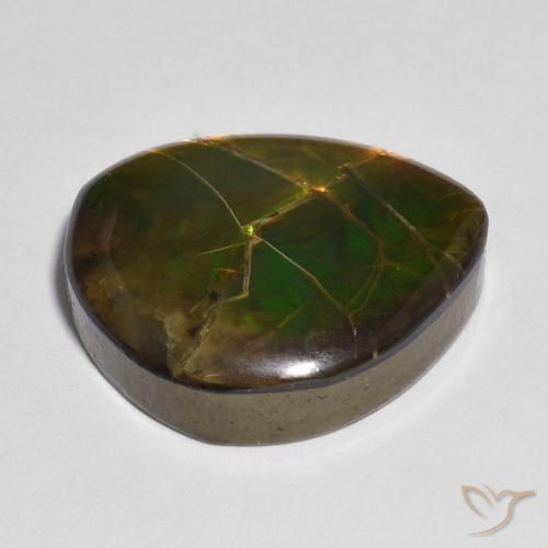amolita Multicolorido Natural 10.33ct, Chique, Opaco