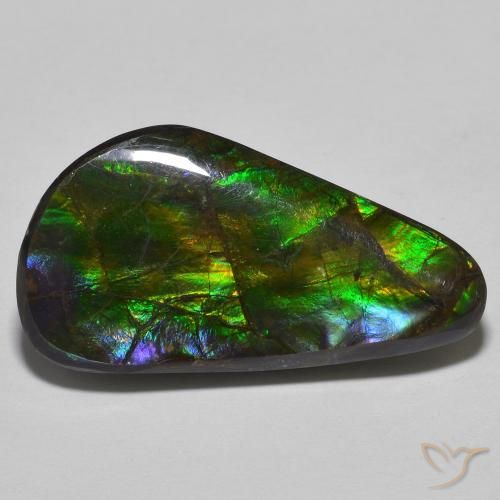 15.09ct Natural Multicolorido amolita, Chique, Opaco