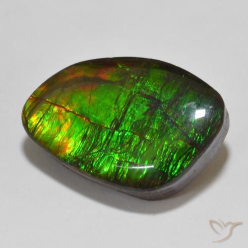 amolita Multicolorido Natural 13.47ct, Chique, Opaco