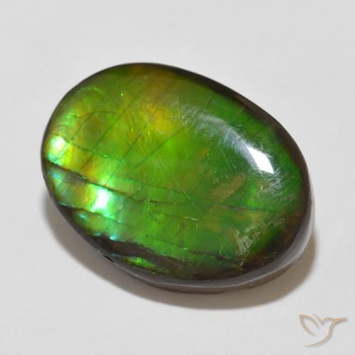amolita Multicolorido Natural 12.26ct, oval, Opaco