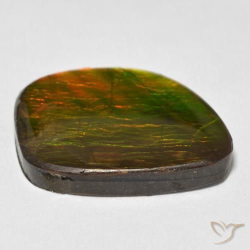 amolita Multicolorido Natural 15.38ct, Chique, Opaco