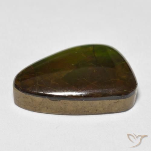 amolita Multicolorido Natural 13.40ct, Chique, Opaco